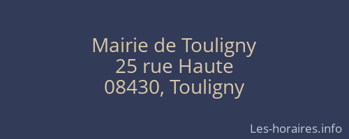 Mairie de Touligny