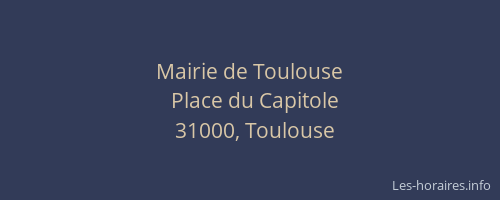 Mairie de Toulouse
