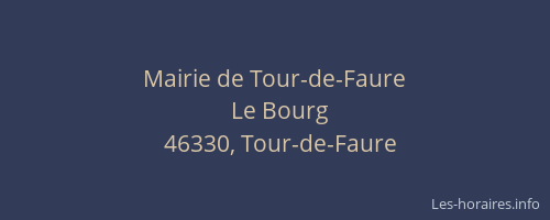 Mairie de Tour-de-Faure