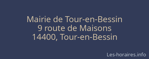 Mairie de Tour-en-Bessin