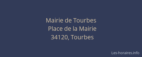 Mairie de Tourbes