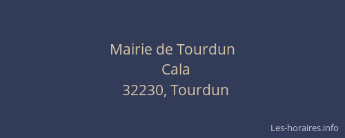 Mairie de Tourdun