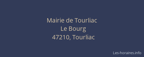 Mairie de Tourliac