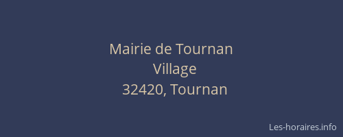 Mairie de Tournan
