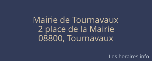 Mairie de Tournavaux
