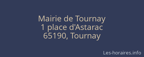 Mairie de Tournay