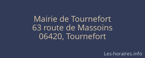 Mairie de Tournefort