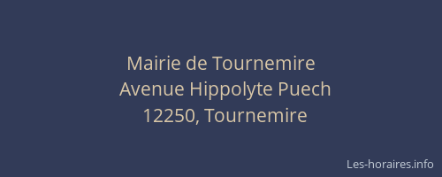 Mairie de Tournemire
