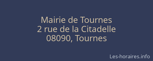 Mairie de Tournes