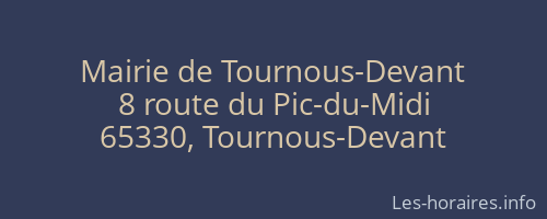 Mairie de Tournous-Devant