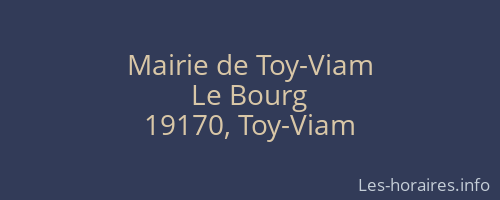 Mairie de Toy-Viam