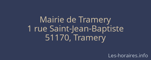 Mairie de Tramery