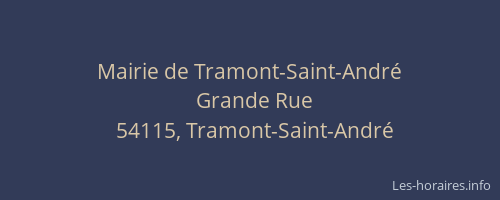Mairie de Tramont-Saint-André