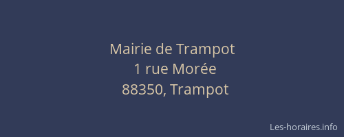 Mairie de Trampot