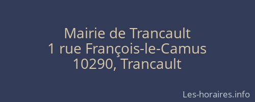 Mairie de Trancault