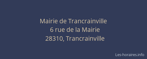 Mairie de Trancrainville