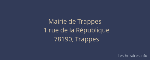 Mairie de Trappes
