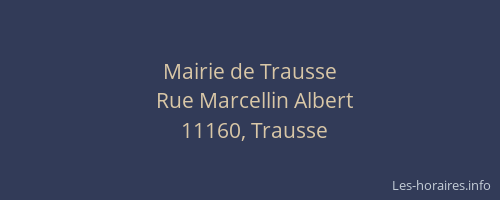 Mairie de Trausse