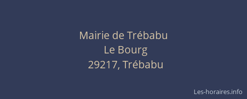 Mairie de Tr&eacute;babu