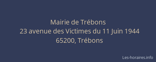 Mairie de Tr&eacute;bons
