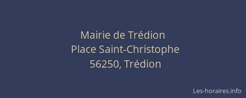 Mairie de Tr&eacute;dion