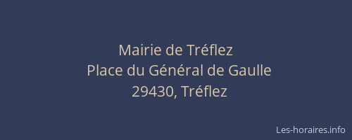 Mairie de Tr&eacute;flez