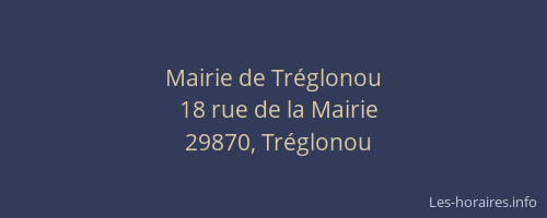 Mairie de Tr&eacute;glonou