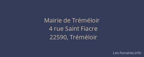 Mairie de Tr&eacute;m&eacute;loir