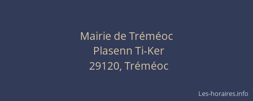 Mairie de Tréméoc
