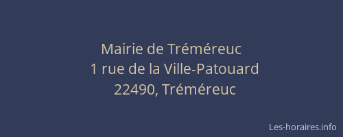 Mairie de Tréméreuc