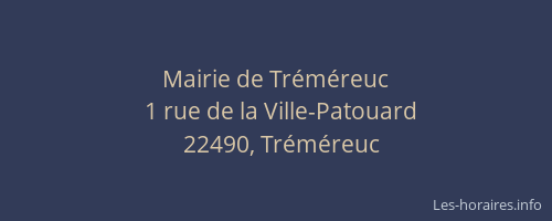 Mairie de Tr&eacute;m&eacute;reuc