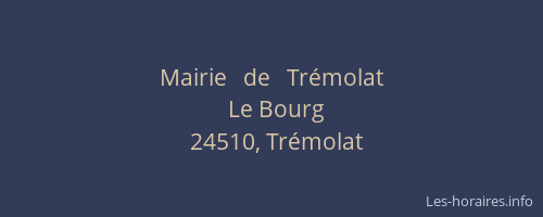 Mairie   de   Tr&eacute;molat