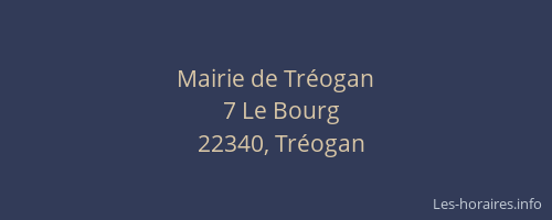 Mairie de Tr&eacute;ogan