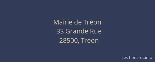 Mairie de Tr&eacute;on