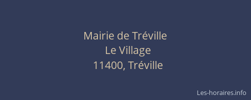 Mairie de Tréville