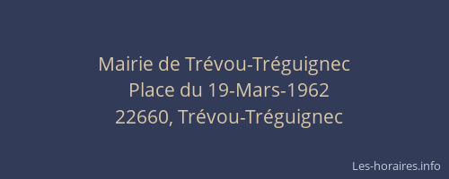 Mairie de Tr&eacute;vou-Tr&eacute;guignec
