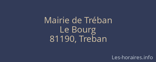 Mairie de Tréban