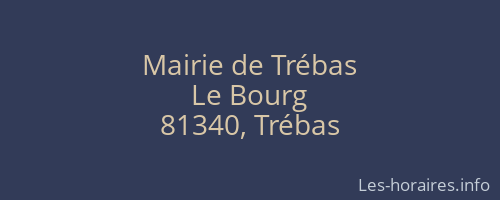 Mairie de Trébas