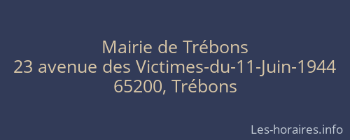 Mairie de Trébons
