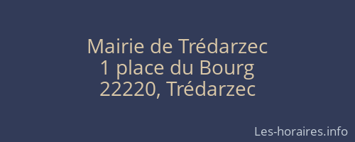 Mairie de Trédarzec