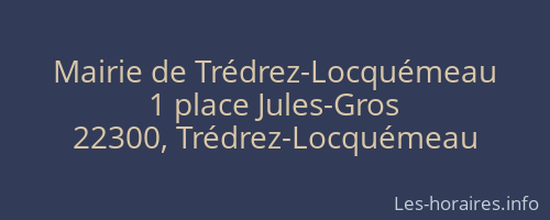 Mairie de Trédrez-Locquémeau