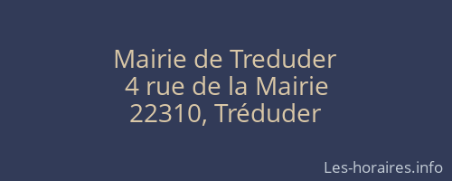 Mairie de Treduder