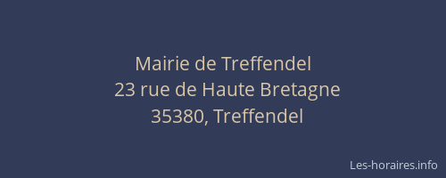 Mairie de Treffendel