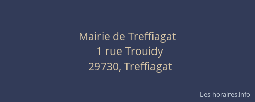 Mairie de Treffiagat