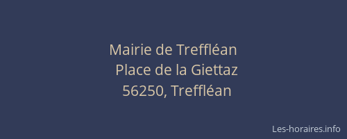 Mairie de Treffléan