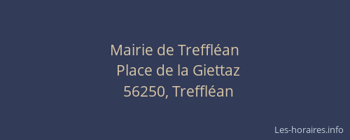 Mairie de Treffl&eacute;an