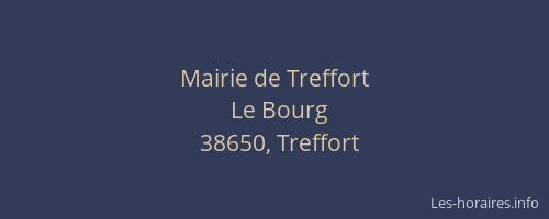 Mairie de Treffort