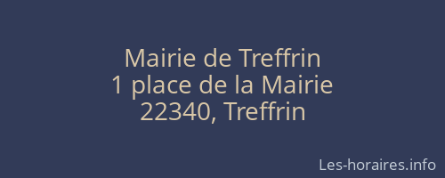 Mairie de Treffrin