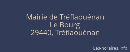 Mairie de Tréflaouénan