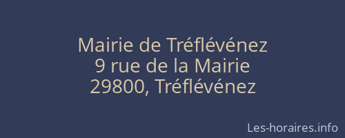 Mairie de Tréflévénez
